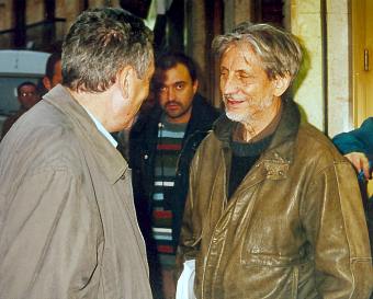 Adolfo Bellido y Basilio Mart�n Patino durante el rodaje de "Octavia".