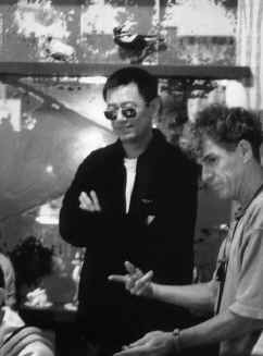 Wong Kar Wai durante el rodaje de "In the mood for love"