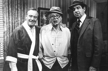 Una imagen irrepetible, un trío inigualable, juntos una vez más, ahora de forma definitiva: Jack Lemmon, Billy Wilder y Walter Matthau.