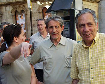 Basilio Mart�n Patino, Adolfo Bellido y nuestra Lolita particular... y no os vamos a dar m�s fotos de ning�n colaborador... de momento.