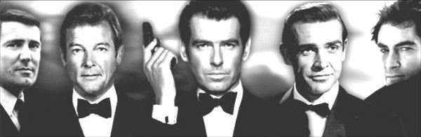 El rostro de Bond ha ido evolucionando con el paso de los a�os: a veces ha estado muy cerca del original propuesto por Ian Fleming, en otras ocasiones... bueno, son cosas de esp�as, seguramente han de cambiar cada cierto tiempo para no ser reconocidos.